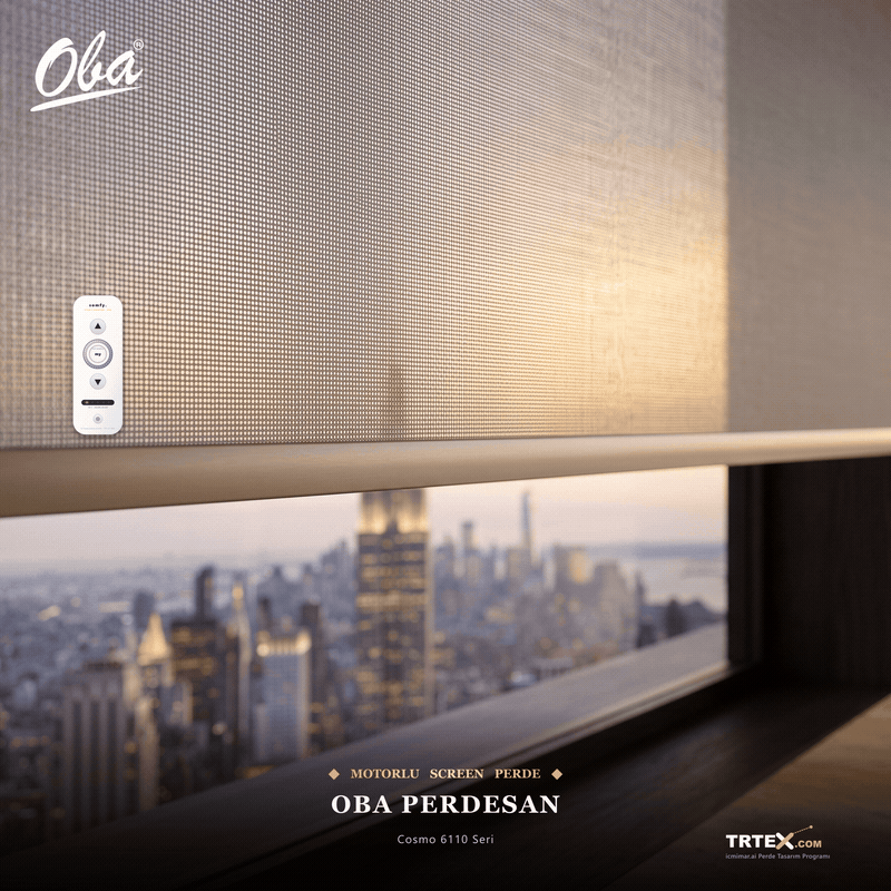 Oba Perdesan motorlu screen