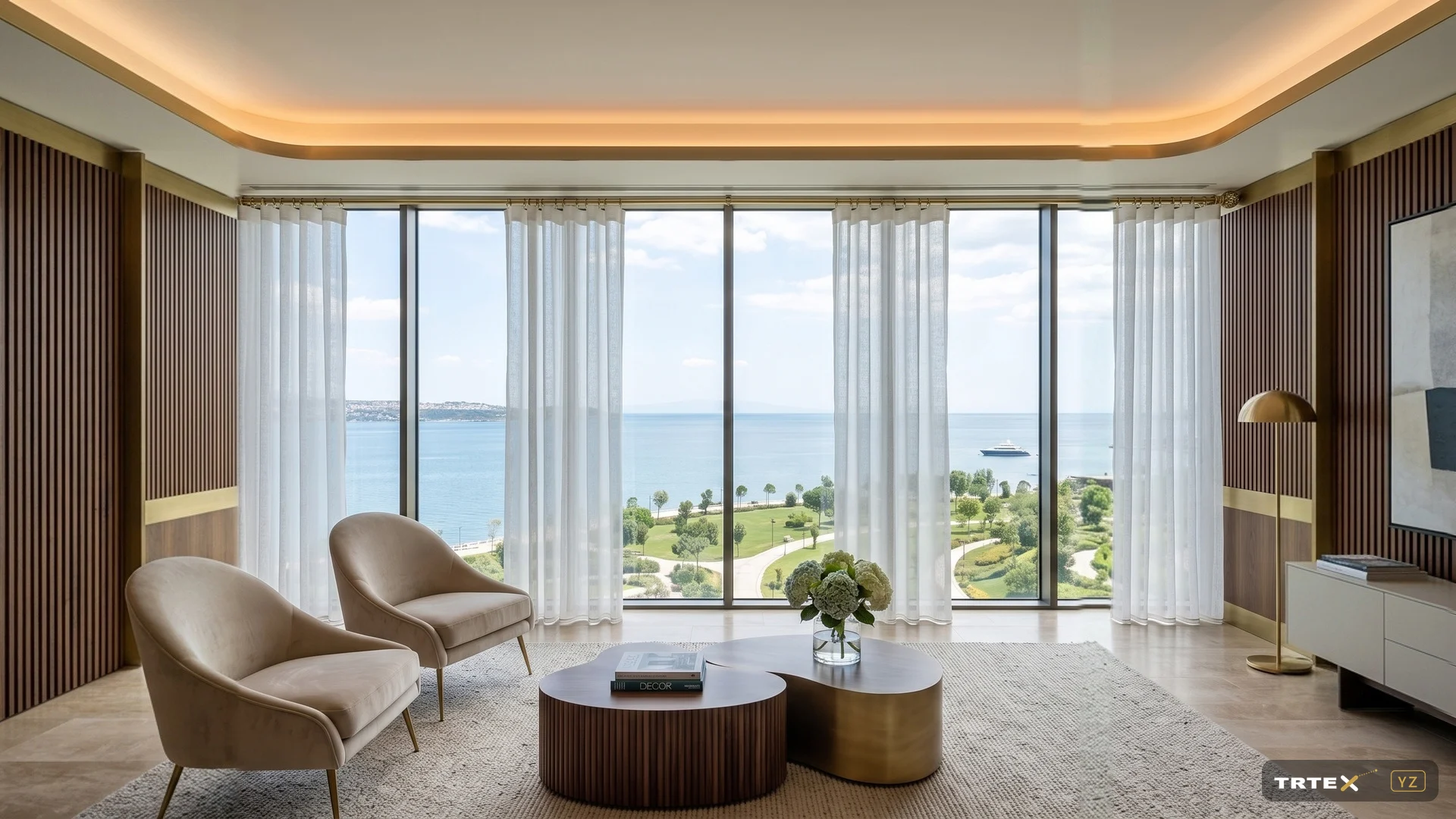Winart Palas rustik — deniz manzaralı otel süiti (TRTex YZ tasarımı)